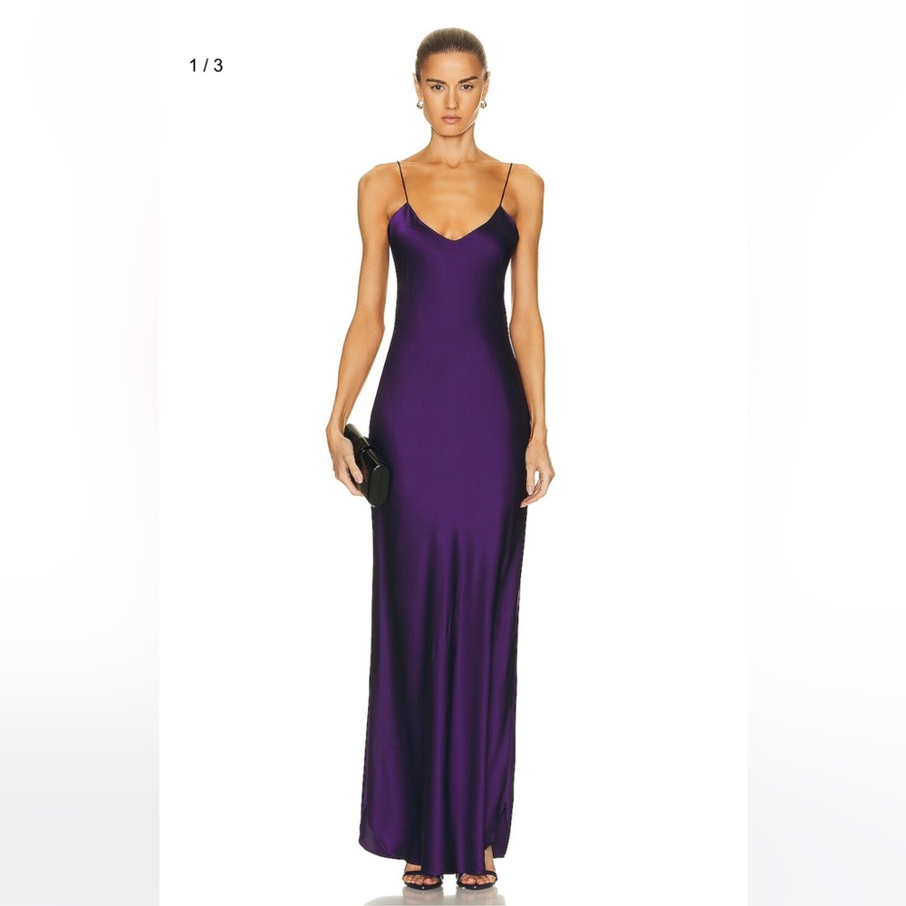 Nili Lotan Cami Gown in Purple XS